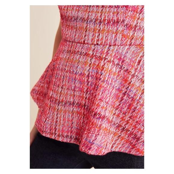 Maeve The Shannon Peplum Cropped Top Size L - Picture 2 of 13